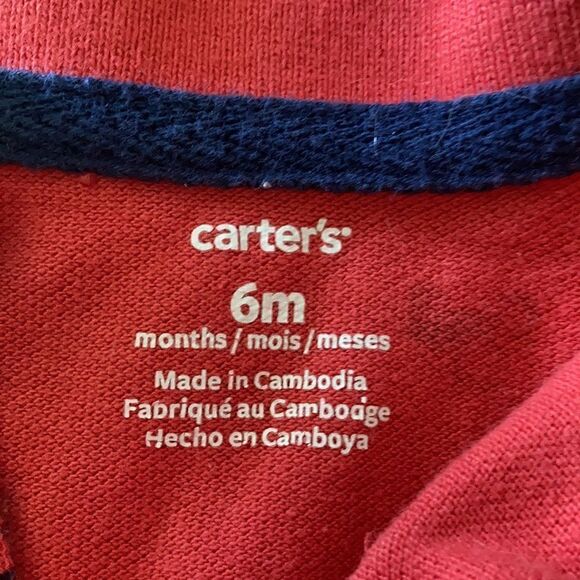 NEW Carter’s Baby Boy Red Tractor 🚜 Onesie Size 6 Months - Picture 4 of 4